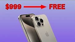 How To Get The iPhone 15 Pro For Free in 6 Minutes! [ Easy Trick ]