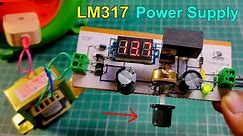 How to make LM317 variable DC Power Supply with circuit diagram