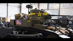 WWII US M3 Stuart Tank and the Swiss Panzer 39 on display at the Swiss Military Museum Full