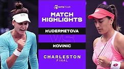 Veronika Kudermetova vs. Danka Kovinic | 2021 Charleston Final | WTA Match Highlights
