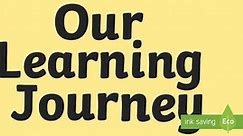 Our Learning Journey Neutral-themed  Display Lettering