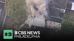 Multiple rowhomes on fire in Allentown, Pa.