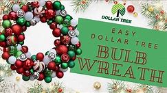 DIY Christmas Crafts | How to make a Christmas Ball Ornament Wreath | Dollar Tree Crafts