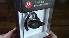 Motorola H730 Bluetooth Headset Unboxing & Review