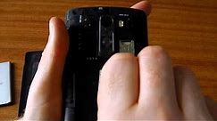 How to insert SIM card in LG G3
