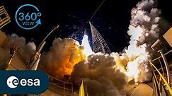Final Ariane 5 liftoff | 360° view of launch