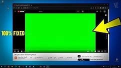 Fix Green Screen When Playing Youtube Videos in Google Chrome | How To Solve green screen youtube 🟩