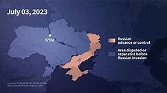 Animated map: almost 500 days after Russia's invasion of Ukraine
