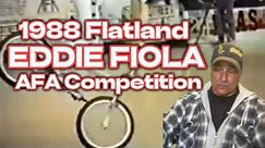 BMX COMPETITION: Eddie Fiola 1988 AFA Flatland Competition