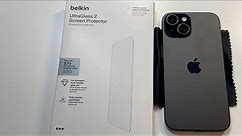 Belkin UltraGlass 2 Screen Protector for iPhone 15 Review