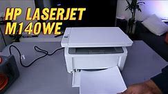 HP LaserJet MFP M140we Unboxing, Plug to Power & Load Paper