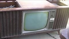 1967 RCA Color Television Analysis Tuner and Amp Repair High Hour TV Set