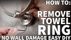 Towel Ring Removal With No Damage to Wall - Towel Ring Repair or Replacement in Drywall Installation