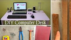 How To Build A Computer Desk Using Wooden Scrap DIY