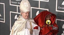 2012 GRAMMY Awards | Nicki Minaj hits the Red Carpet with 'The Pope'