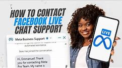 How To contact Facebook support
