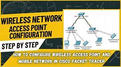 How to configure Wireless access point on CISCO Packet tracer | Wireless Network 💻