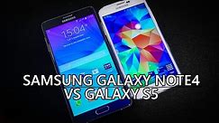 Samsung Galaxy Note 4 vs Galaxy S5 - Quick Look
