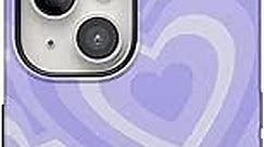 Casely iPhone 15 Case | Love Song | Lavender Heart Case | Bold Case | Compatible with MagSafe