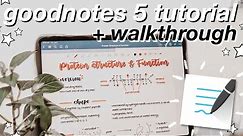 GoodNotes 5 Tutorial + Walkthrough // iPad Pro