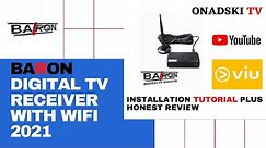 BARON DIGITAL TV RECEIVER WITH WIFI SETUP TUTORIAL AND REVIEW 2021