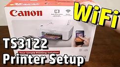 How to setup Canon Pixma TS3122 Printer with Wifi and Wireless Printing