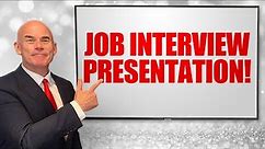 JOB INTERVIEW PRESENTATION! (How To Give A Brilliant Presentation In An INTERVIEW) EXAMPLE INCLUDED!