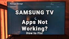 SAMSUNG Smart TV Apps Not Working? | (Netflix Not Opening / Not Loading) | How to Fix!