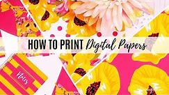 Quick Tips On How To Print Letter Size 8.5x11 From 12x12 Digital Papers | Scrapccraftastic