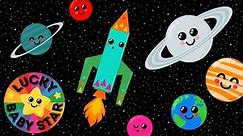 Baby's 1st Space Adventure: Baby Sensory Fun - Colourful Rockets & Planets - High Contrast Video