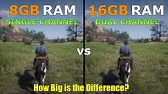8GB RAM vs 16GB RAM - is 8GB of RAM Enough in 2023? - Test in 11 Games