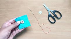 How to sew a two hole button by hand