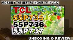 TCL 55 inches P735 Google Tv latest model, Unboxing | Review | Testing And Price.
