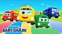 [✨NEW] Color Buses Go Round and Round | Baby Shark 3D Toy Car | Learn Colors | Baby Shark Official