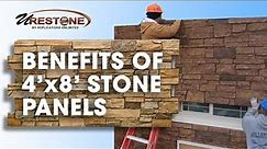 Benefits of 4'x8' Stone Panels - Urestone Faux Stone Panels