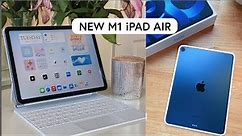 M1 iPad Air Unboxing, Setup, & Review (blue🦋)