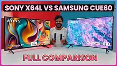 🔥Samsung Crystal Cue60 vs Sony X64L: The Ultimate Comparison of Best 43 Inch 4K TVs 📺