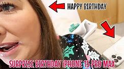 SURPRISING MY WIFE WITH A iPHONE 15 PRO MAX ON HER BIRTHDAY! 📲✨