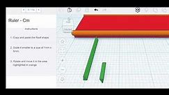 Creating the Centimeter Ruler at TinkerCAD