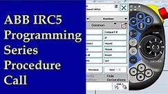 ABB IRC5 Programming Series - How to call a Procedure within a Procedure