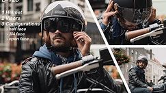 BEON Open Face Motorcycle Helmet