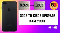 iPhone 7 Plus 32GB Storage to 128GB Upgrade. JCID Repair Nand Programer