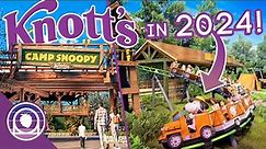 Everything New at Knott's in 2024! | MASSIVE Camp Snoopy Update & A Brand-New Roller Coaster!