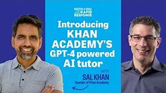 Meet your kid’s new AI tutor (with Khan Academy founder and CEO Sal Khan) | Rapid Response