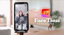 🔥 How to use FaceTime Reactions on iOS 17 !
