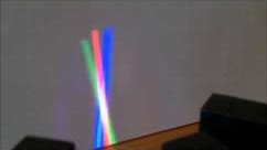 Physics making white light from red blue and green