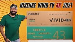 Hisense Vivid TV 43 inch 4K (2021)🔥| Dolby Vision & Atmos | Ultra Dimming⚡️| Unboxing & Review