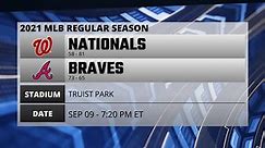 Nationals @ Braves Game Preview for SEP 09 - 7:20 PM ET