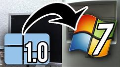 Upgrading from Windows 1.0 to Windows 7 on the $5 Windows 98 PC!