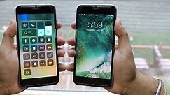 iPhone 6 iOS 10.3.3 vs iPhone 6 iOS 11 Beta 4!